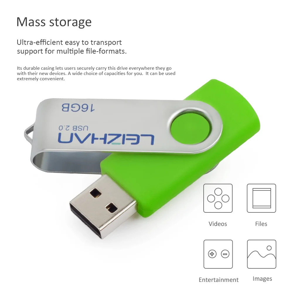 USB-флеш-накопитель LEIZHAN 4 ГБ 8 16 32 64 | Компьютеры и офис