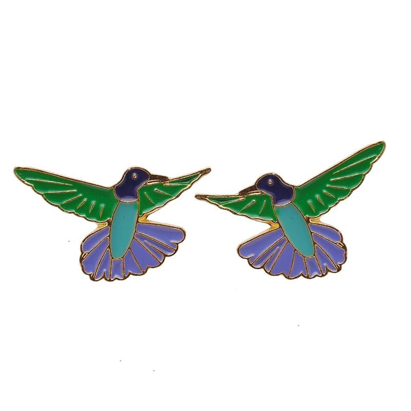 Ювелирные изделия ручной работы разноцветная эмаль летающая птица подвеска с