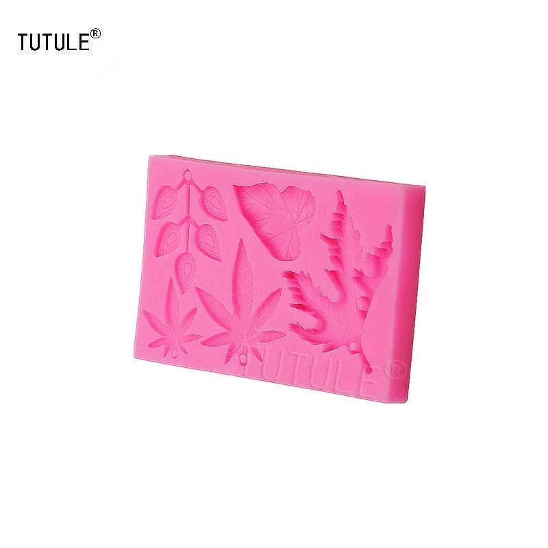 Гаджеты набор из листьев разных размеров силиконовая форма для помадки шоколада