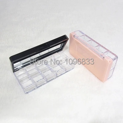 

20pcs/Lot, 10 Grids Eyeshadow Case Pressed Lipstick Pallet Container Empty Cosmetic Case Lip Gel Lip Gloss Packing Box