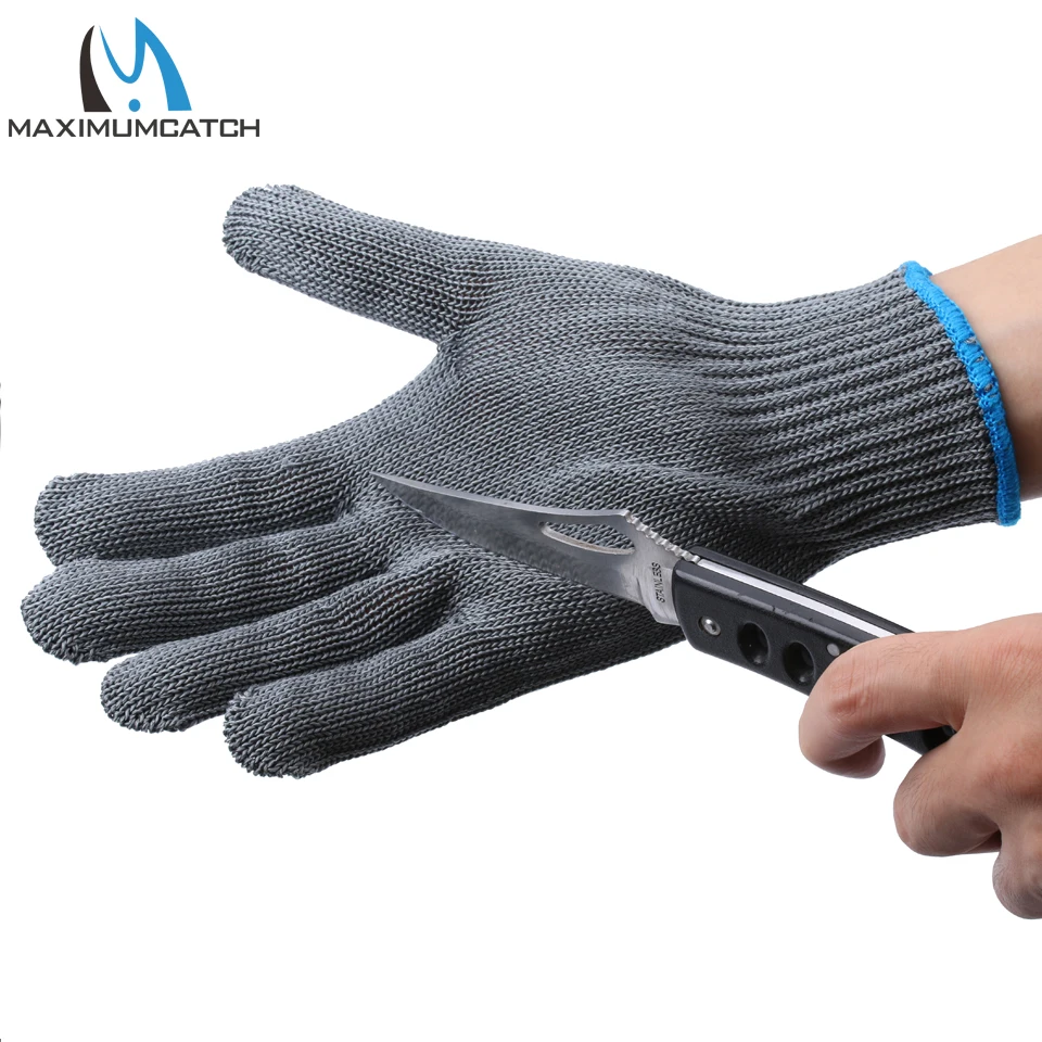 Maximumcatch 1 пара прочных защитных рыболовных перчаток Tuff-Knit Пряжа анти-резка рыболовные перчатки