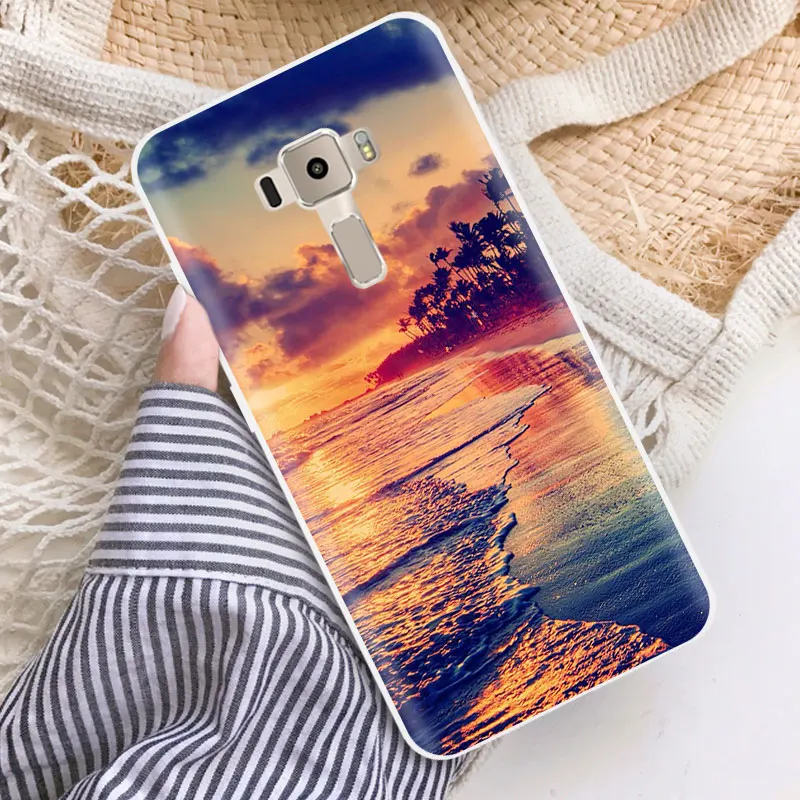 for ASUS Zenfone3 ZE520KL Mobile Phone 5.2 inch ze520kl Animal Back Cover Clear Gel Protector 3 Capa |