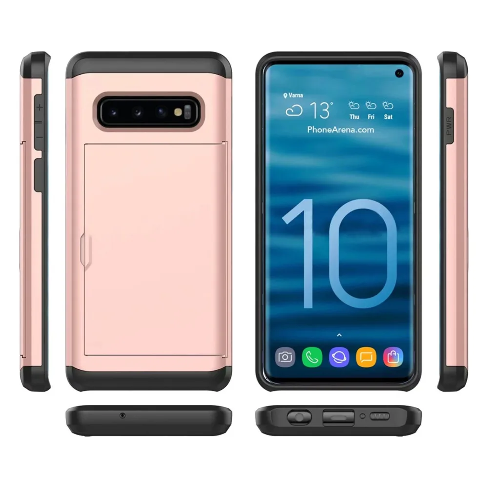 Чехол для samsung Galaxy S10 Plus, чехлы с карманом для карт, Роскошный чехол для телефона, чехол для Galaxy ys10 S10Plus S10e S 10 E 10 S, чехол для ПК, Fundas