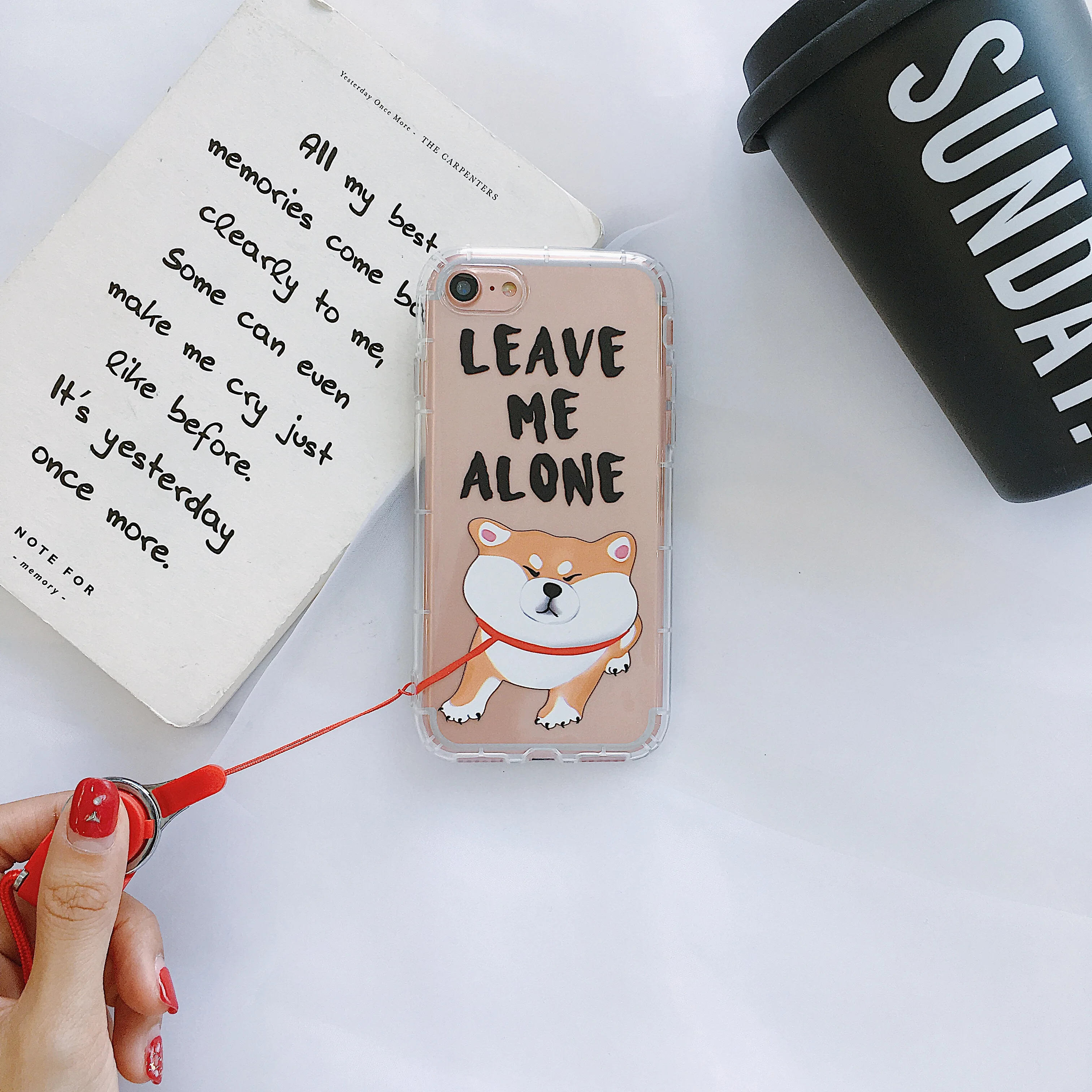 Cute Shiba Inu Dogs Phone Case for IPhone X 6 6S 7 8 10 Slim Soft TPU Clear Back Cover Capa 6plus 7plus 8plus |