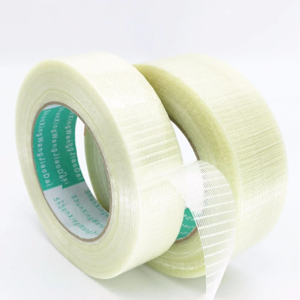

1pcs Strong Gridding Fiber Tap and Strong Fiber Strips Adhesive Tape DIY model super-strong mesh single-sided tape 25M