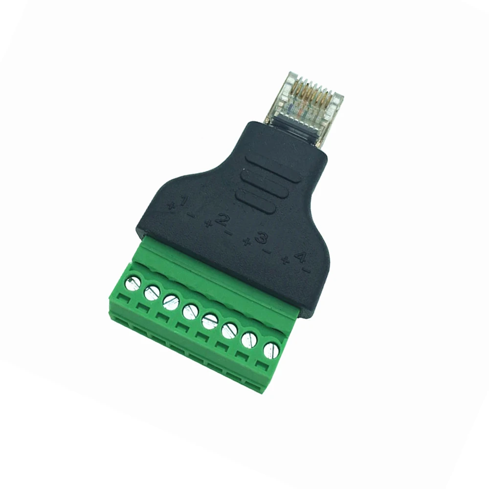 Новый Ethernet RJ45 штекерным AV Винтовые клеммы коннектор адаптер сот Радио Ham