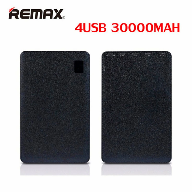 Оригинальный Remax 30000 мАч 4 USB Мобильный Внешний аккумулятор зарядное устройство