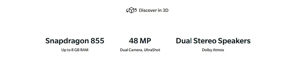 Мобильный телефон OnePlus 7 с глобальной прошивкой 6,41 дюймов 8 ГБ+ 256 ГБ Восьмиядерный процессор Snapdragon 855 Android 9,0 3700 МП мАч NFC Смартфон