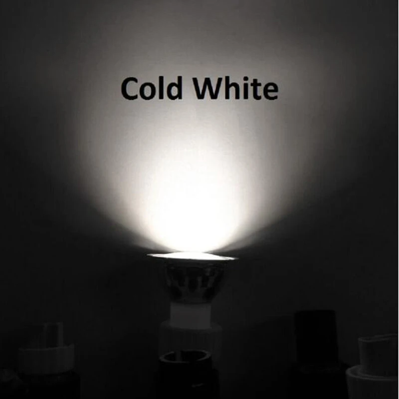 Cool White Высококачественный светодиодный прожектор MR16 12 В COB 5 Вт Супер яркая светодиодная лампа в виде стеклянного сосуда лампочка потолочный светодиодный светильник с подсветкой - Испускаемый цвет: Cool White