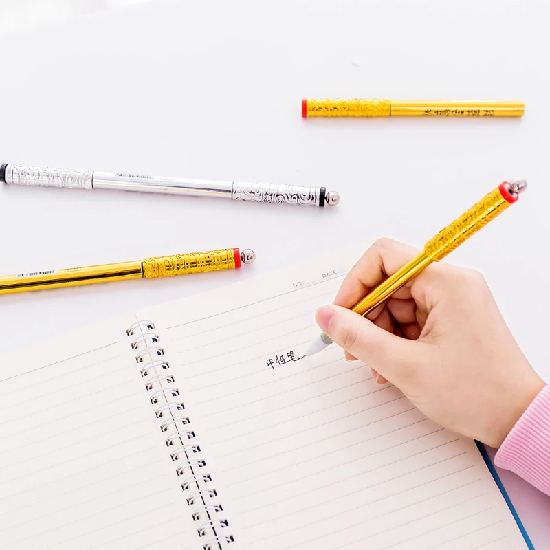 Креативный золотой обруч телескопическая гелевая ручка канцелярские