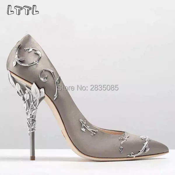 Sapatos Mulher/потрясающие свадебные туфли с острым носком женские лодочки на