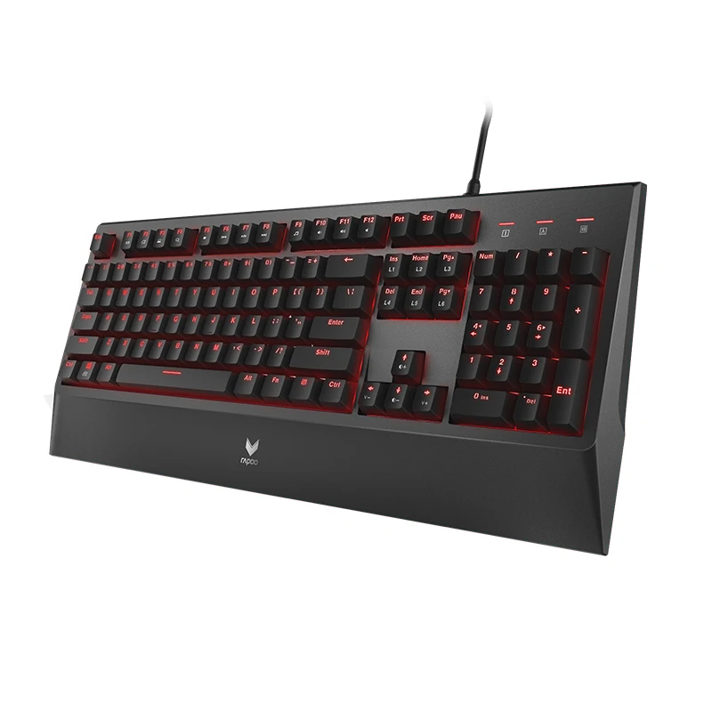 RAPOO V730L механическая клавиатура с подсветкой usb Настольный ПК геймер для игровой