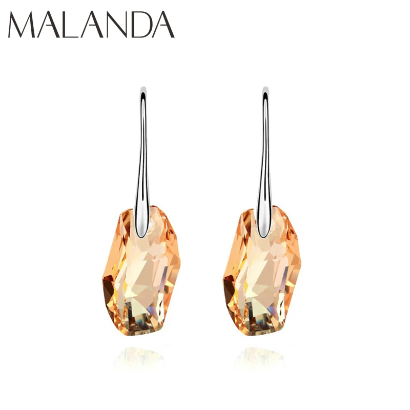Malanda Кристалл от Swarovski Подвески Висячие серьги для женщин Роскошные новые модные брендовые Висячие серьги Свадебные ювелирные изделия подарок