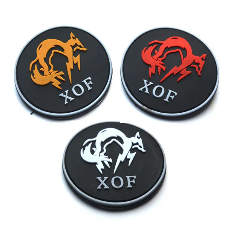 3D ПВХ MGS патч металлическая Шестерня Твердые XOF спецназ BadgeThe охотник за головами