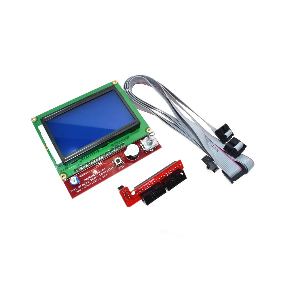 3D принтер смарт контроллер RAMPS 1 4 LCD 12864 ЖК панель управления синий экран|module