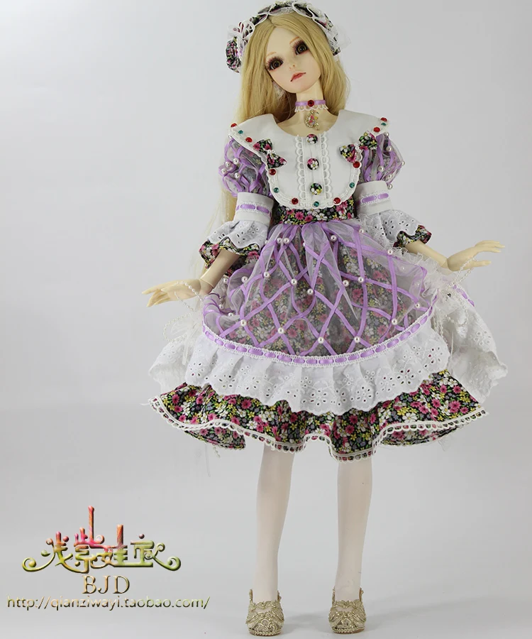 1/4 1/3 масштаб BJD платье+ колье для SD Одежда BJD куклы аксессуары, не включены куклы, обувь, парик и аксессуары 18D1562