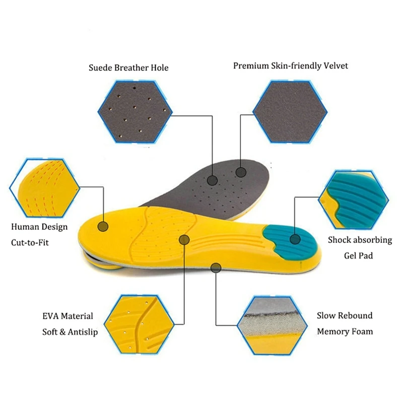 Уличные спортивные стельки из высокоэластичной пены с эффектом памяти|Стельки| |