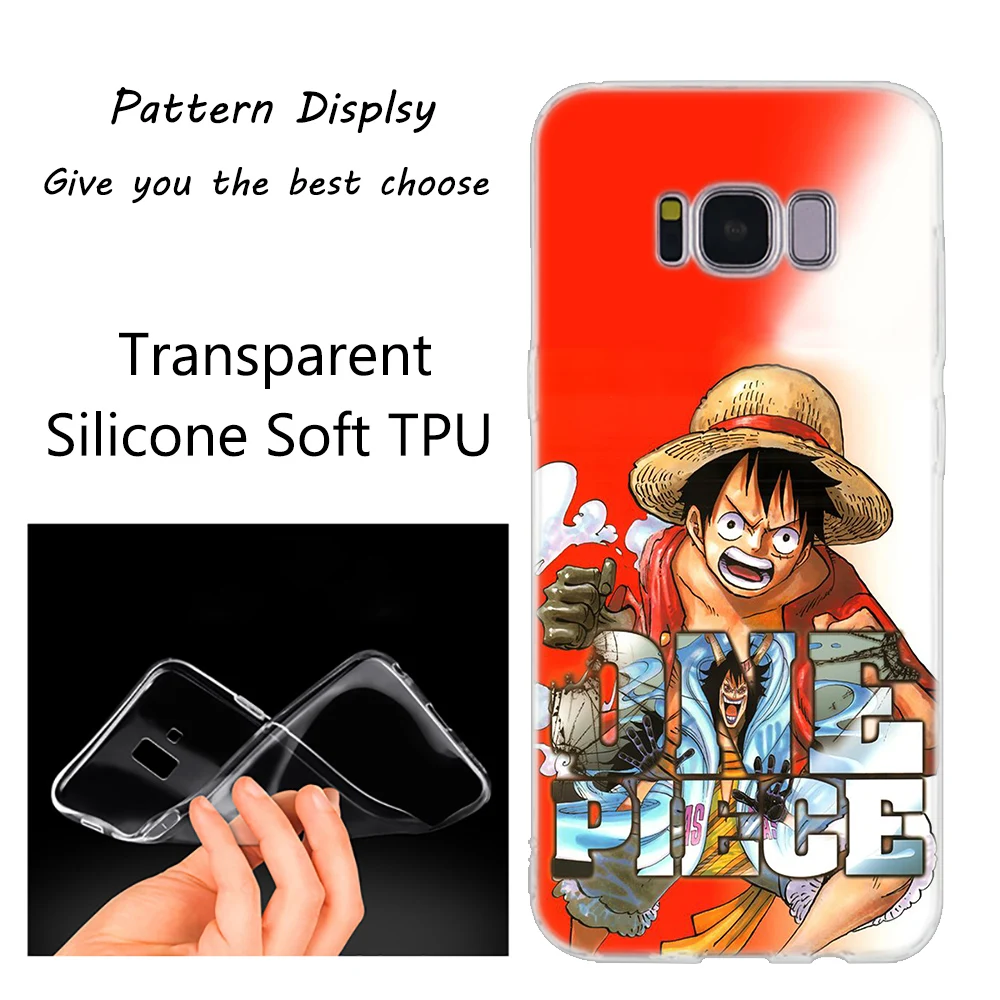 Силиконовый чехол с изображением обезьяны D Luffy для samsung Galaxy Note 10 Plus S8 S9 S10 Plus 5G S6 S7 Edge S5 S10e Note 5 Fashion - Цвет: 008