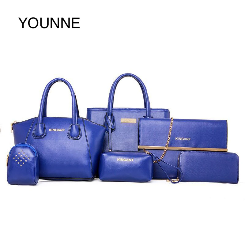 YOUNNE роскошные сумки женская сумка дизайнерская на плечо 6 шт. композитных женских