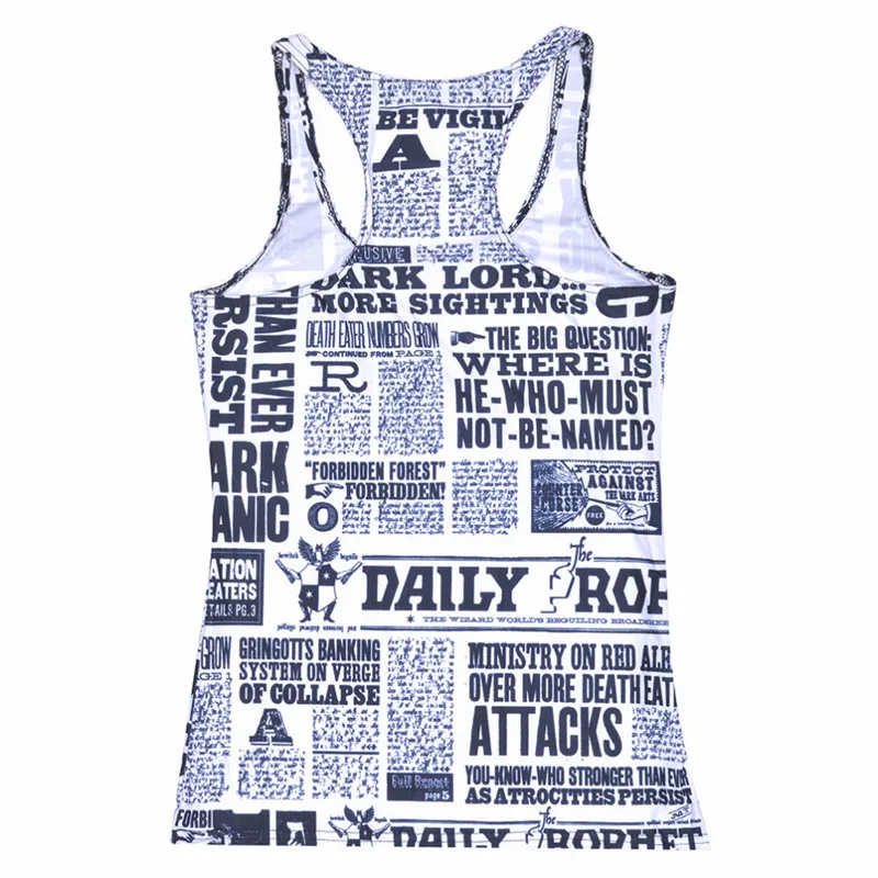 Топы летние женские блузки без бретелек рукавов с цифровым принтом повседневные новостные надписью топы