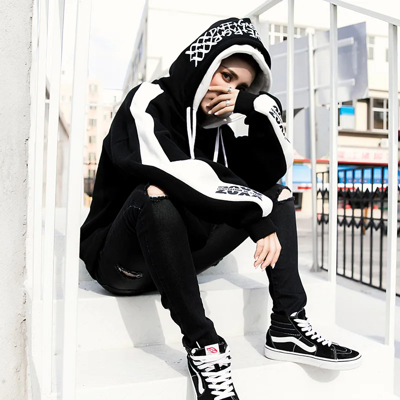 Women Warm Hoodies Hip Hop Fashion Cotton Headwear Sweatshirts Us size S-XL | Женская одежда