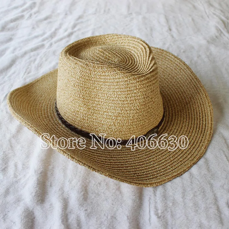 Summer Paper Braid Straw Cowboy Hats For Men Sun Women SDDS062 | Аксессуары для одежды