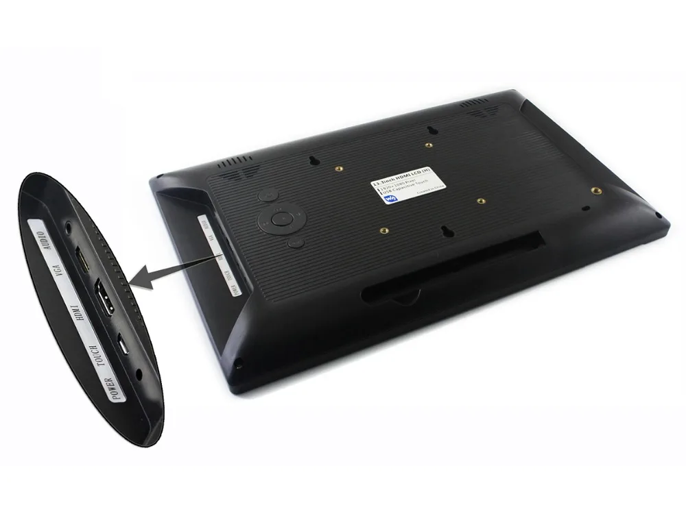13 3 дюймовый HDMI LCD (H) IPS дисплей с крышкой из закаленного стекла работает как