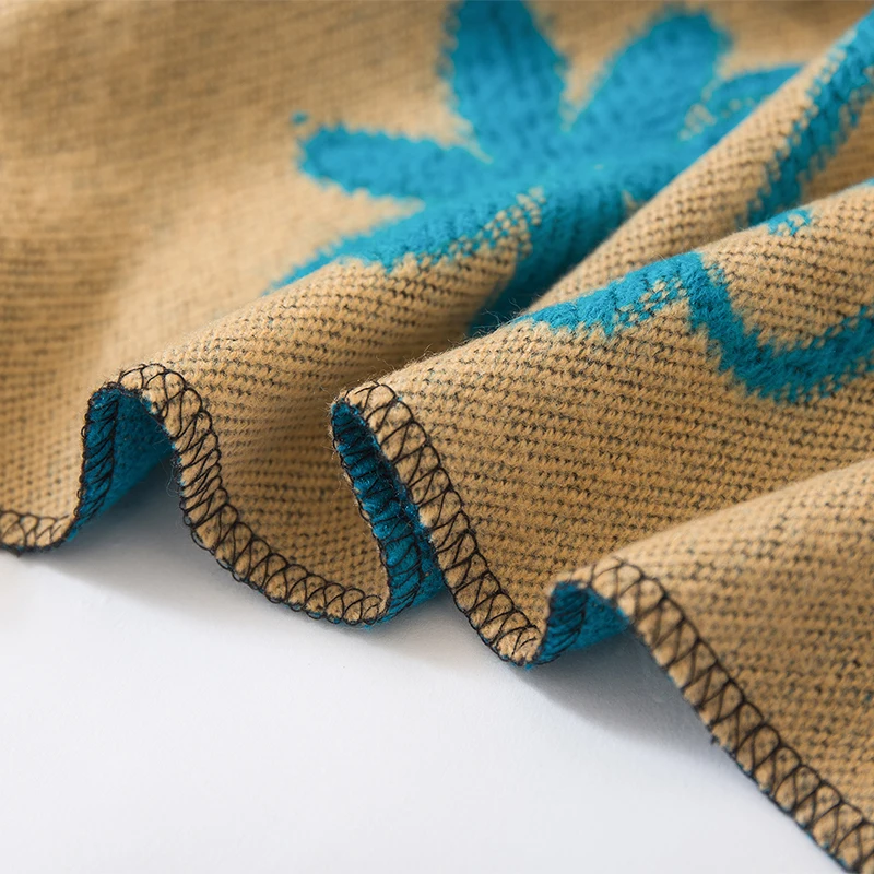 [SUMEIKE] 2016 теплое одеяло шарф женские пончо и накидки шейный платок вышивка длинный