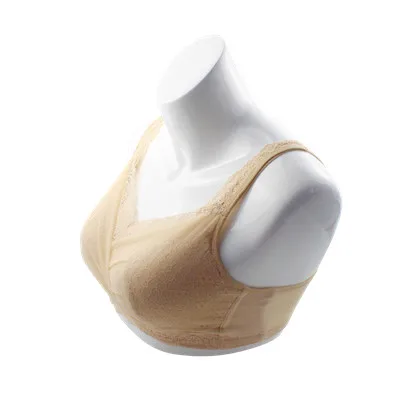 beige 6049 силиконовый бюстгальтер для груди, Специальный бюстгальтер для раковой хирургии, нижнее белье без косточек, кружевной топ без косточек - Цвет: beige