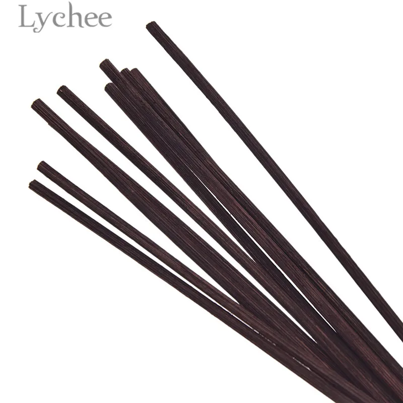 Lychee 10 шт. коричневый ротанговый Рид аромат диффузор Замена палочка благовония дома гостиная Ароматерапия
