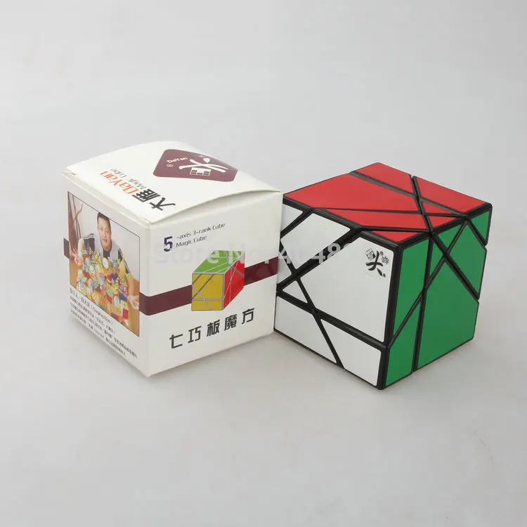 Dayan Tangram Cube/Экстрим Stickerless/черный кубик головоломка идея подарка для X'mas день