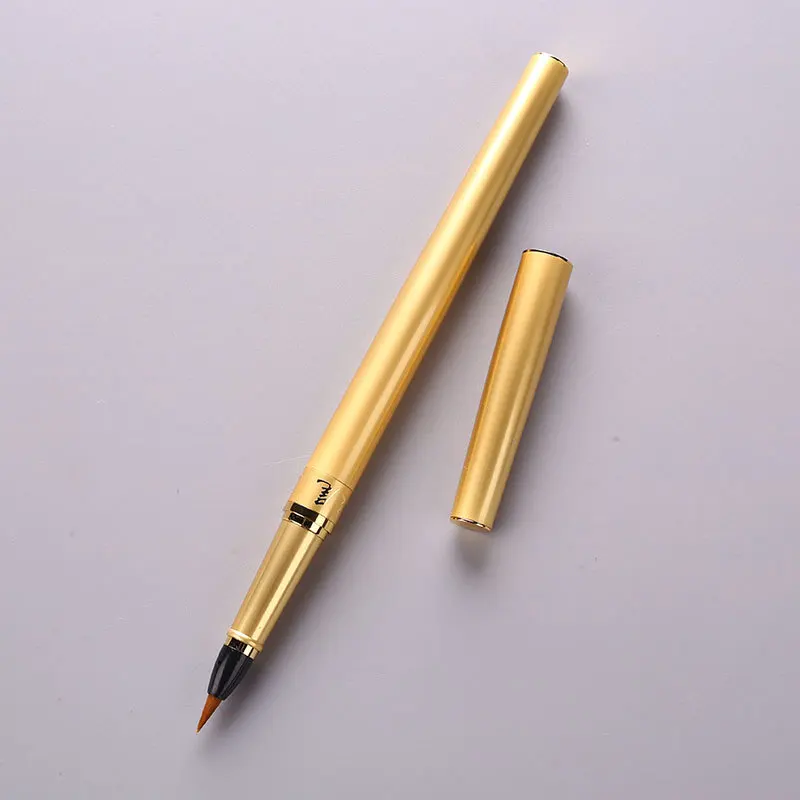 1pcs Soft head pen calligraphy style brush practice Word new tap water can plus ink small Regular script Random Color | Канцтовары для