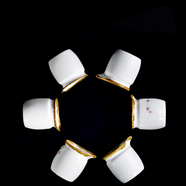 Винтажный фарфоровый чайный набор кунг фу с ручной росписью 200 мл|set tea cup|kung fu