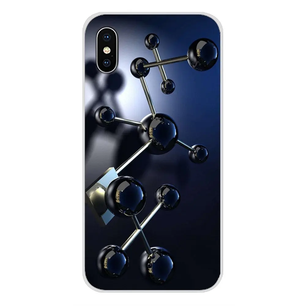 Силиконовые чехлы физическая молекула Atom структура для Huawei G7 G8 P7 P8 P9 P10 P20 P30 Lite Mini