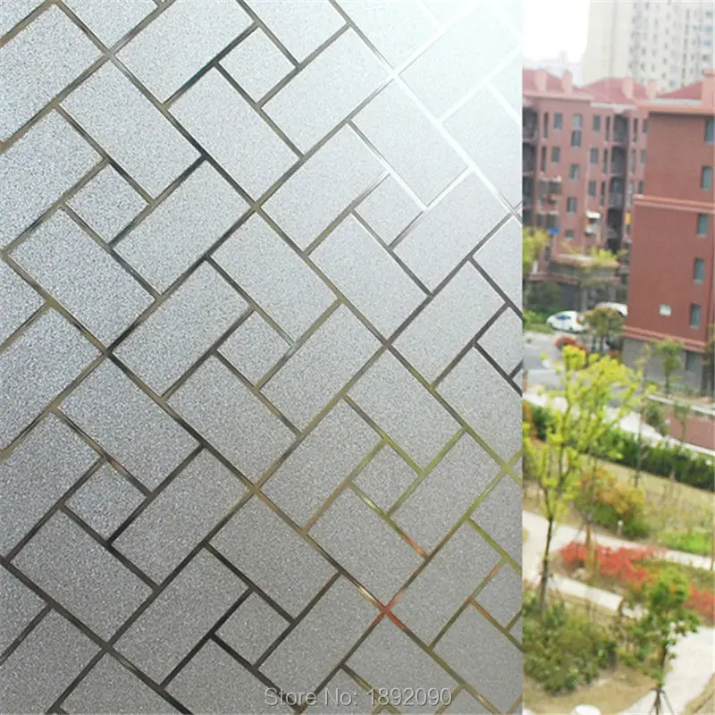 45*200 см/лот конфиденциальная декоративная оконная пленка Тиснение 2D решетки