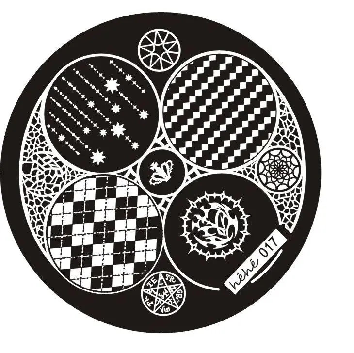 

2016 New Stamping Plate hehe17 Black Butler A Nail Art Image Stamp Stamping Plates Manicure Template 1PC Hehe01-74 Free Shipping