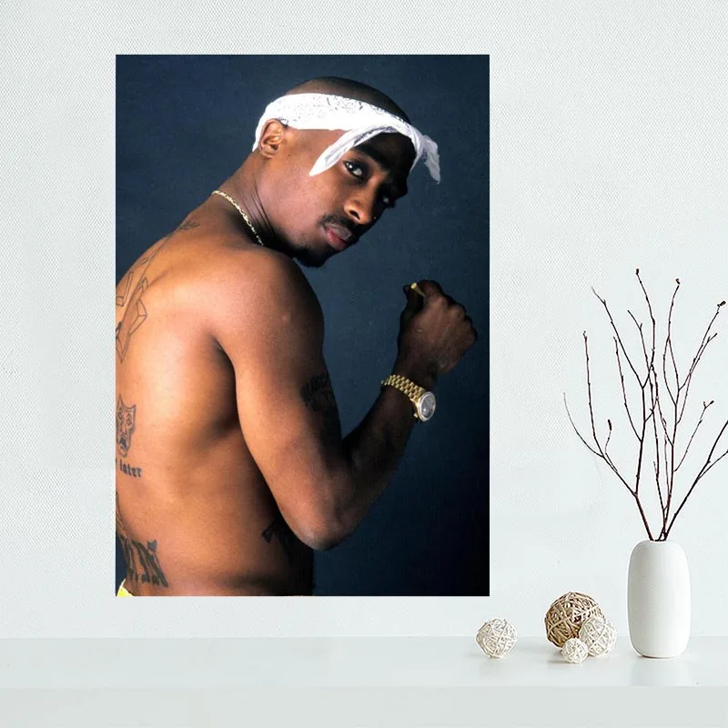 Красивый на заказ 2PAC TUPAC Холст плакат печать рисунок искусство настенный