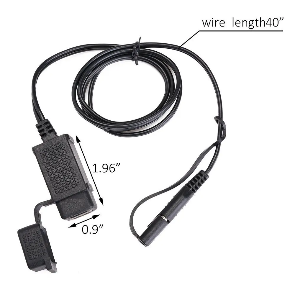 Aileap 0204D 3.1Amp водонепроницаемый мотоцикл USB зарядное устройство комплект SAE к двойным usb-портам адаптер питания