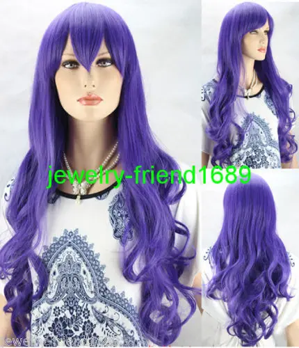 ZCD RH2558 бесплатная доставка Серии Фиолетовый Волнистые Длинные Косплей Парики |