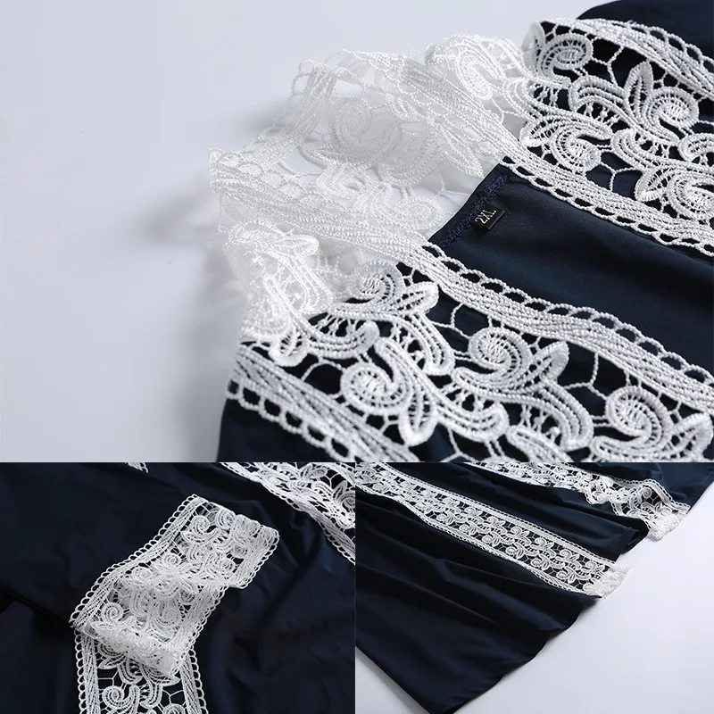 TUHAO Vintage Muslim Maxi Long Robe Female Patchwork Lace Spring Women's Dresses Loose Plus Size 4XL 5XL cardigan CM108 | Женская