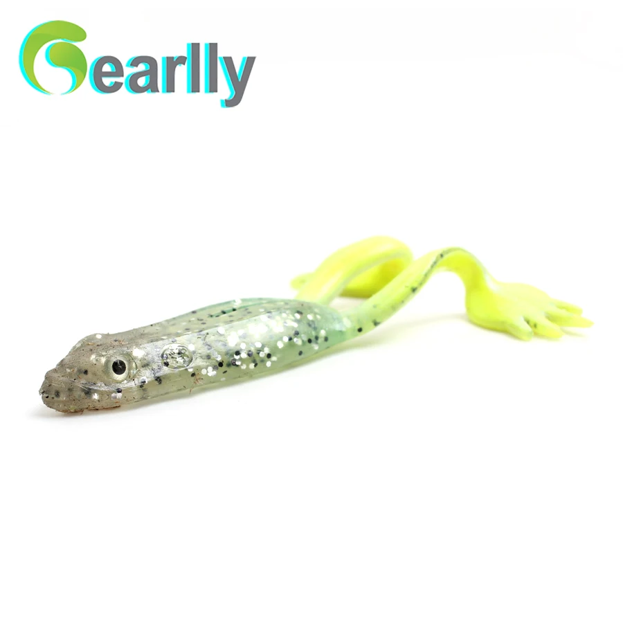 

Gearlly 5pcs/lot 12cm/12g 5 colors Soft toad grenouille soft frog Luminous Artificial Bait Fishing Lures Baits bass lure