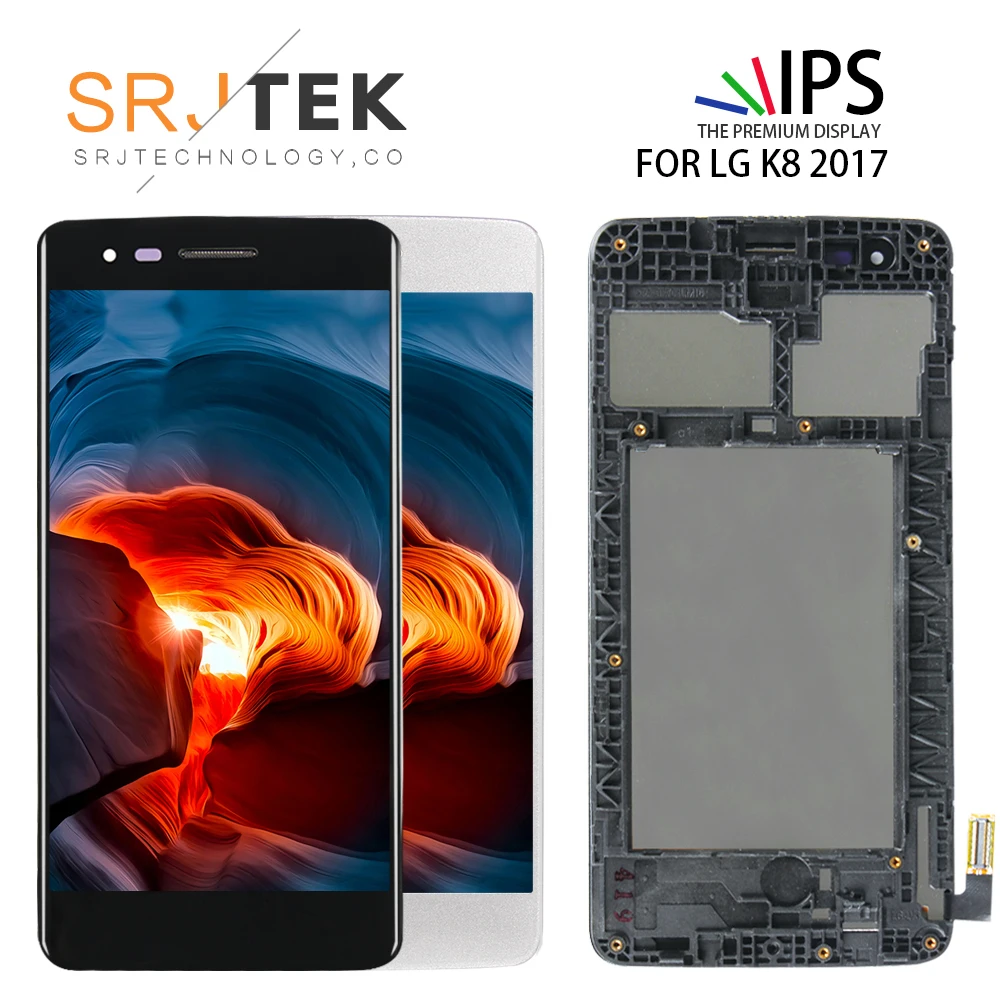 Оригинальный 5 ''ЖК дисплей для LG K8 2017 X240 ЖК сенсорный экран дигитайзер с рамкой