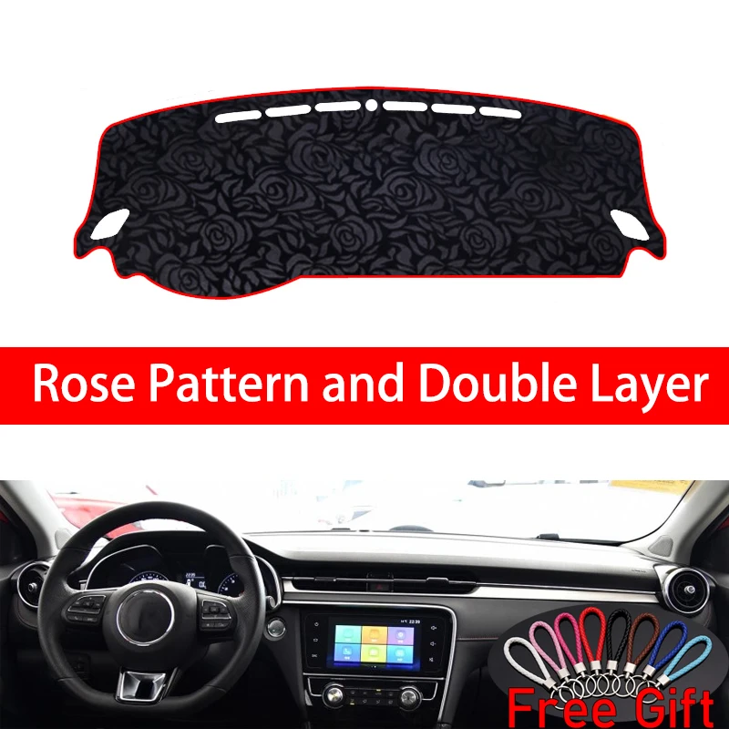 

Rose Pattern For MG MG6 EV 2017 2018 2019 Dashboard Cover Car Stickers Car Decoration Car Accessories Interior Car Decals