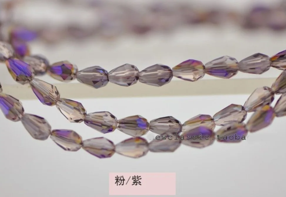 Free shipping multi color 10*15mm 50PCS Czech crystal beads Tear Drop Crystal Pendant Beads bracelet necklace Jewelry Making | Украшения и