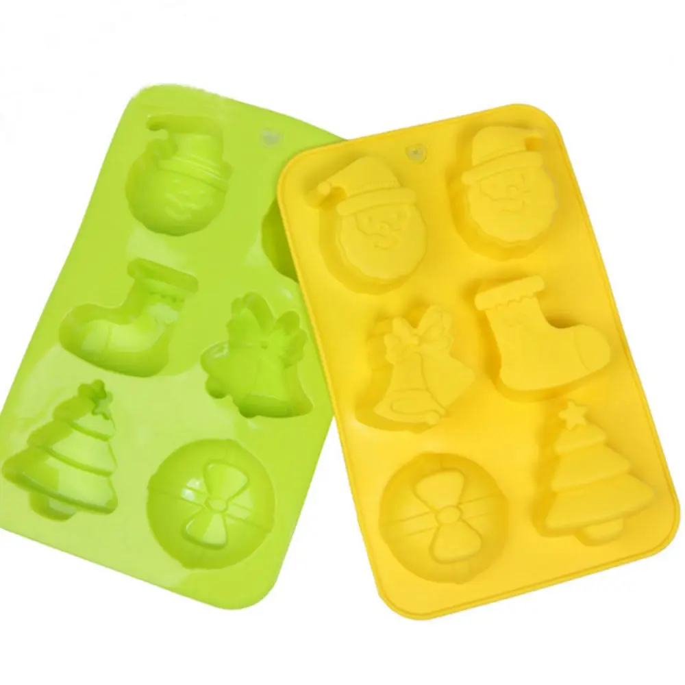 6 отверстий Санта Клаус носки колокольчики Рождественские елки подарки