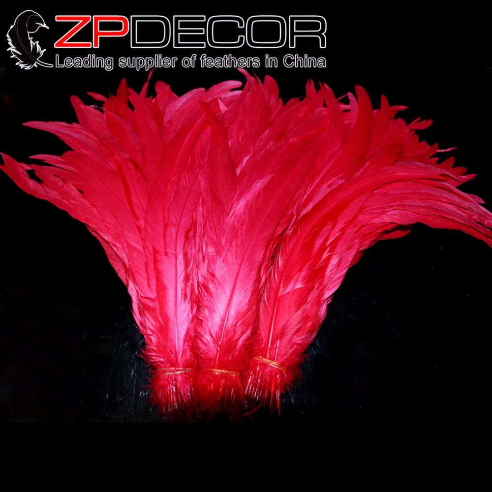 ZPDECOR шт./лот 100 35-40 см(14-16 дюймов) достаточный запас цветов петух хвост перья для карнавала украшения