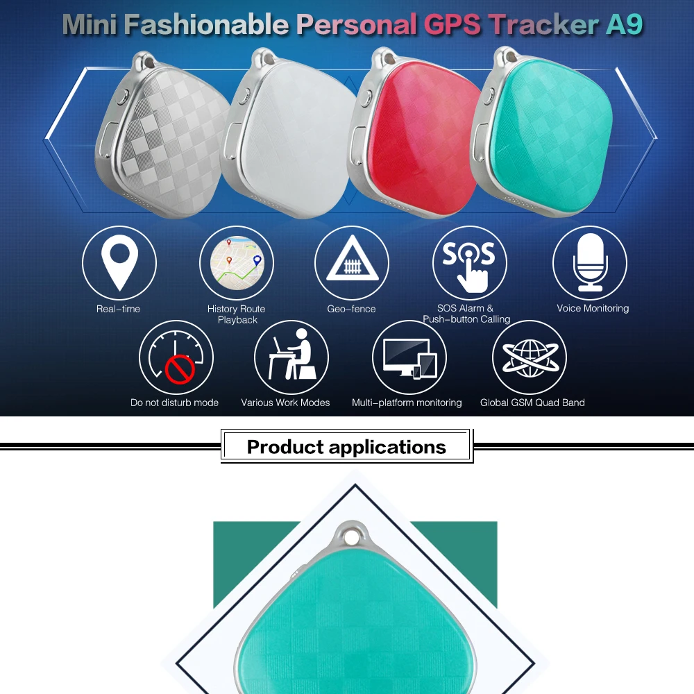 Gps трекер локатор мини микро Дети gps LBS Wi-Fi в режиме реального времени отслеживающее устройство SOS сигнализация голосовой мониторинг A9