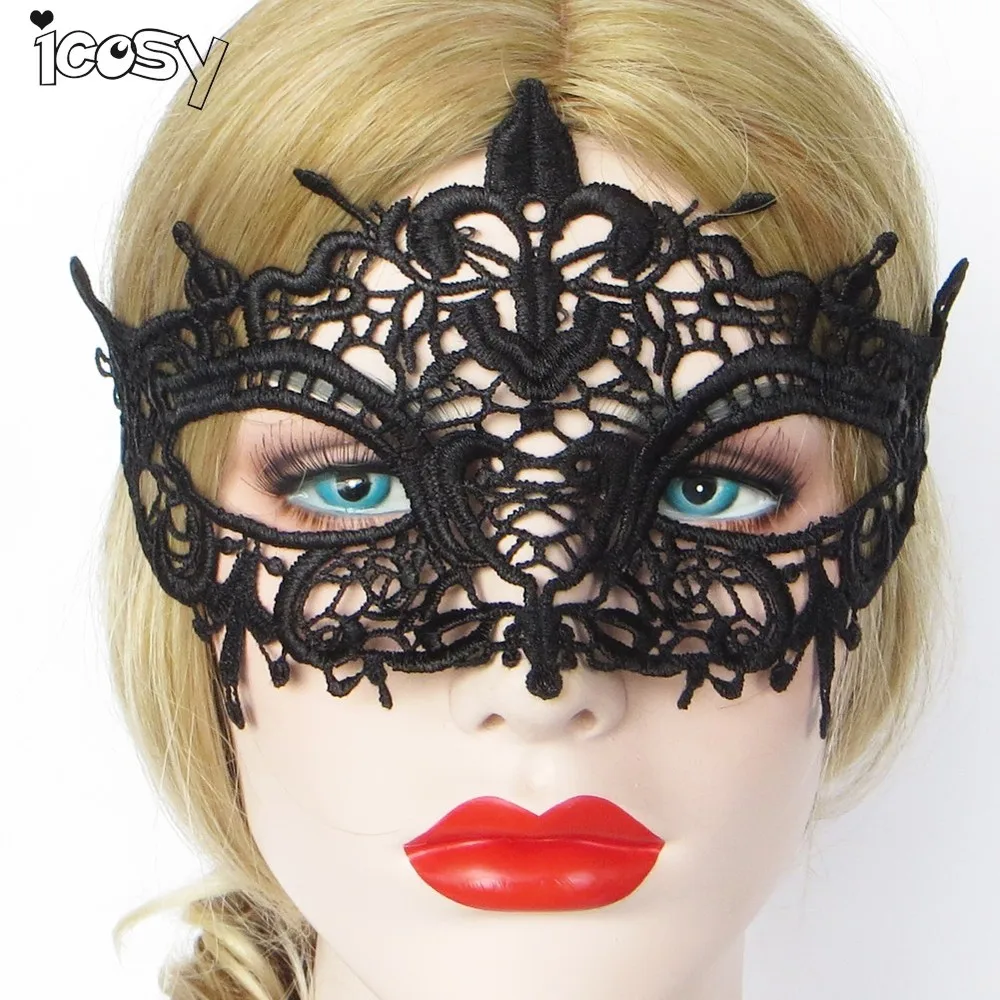 1 Шт. Черный Halloween Masquerade Sexy Lady вырез Глаз Кружева Маска Венецианская Партии Пром