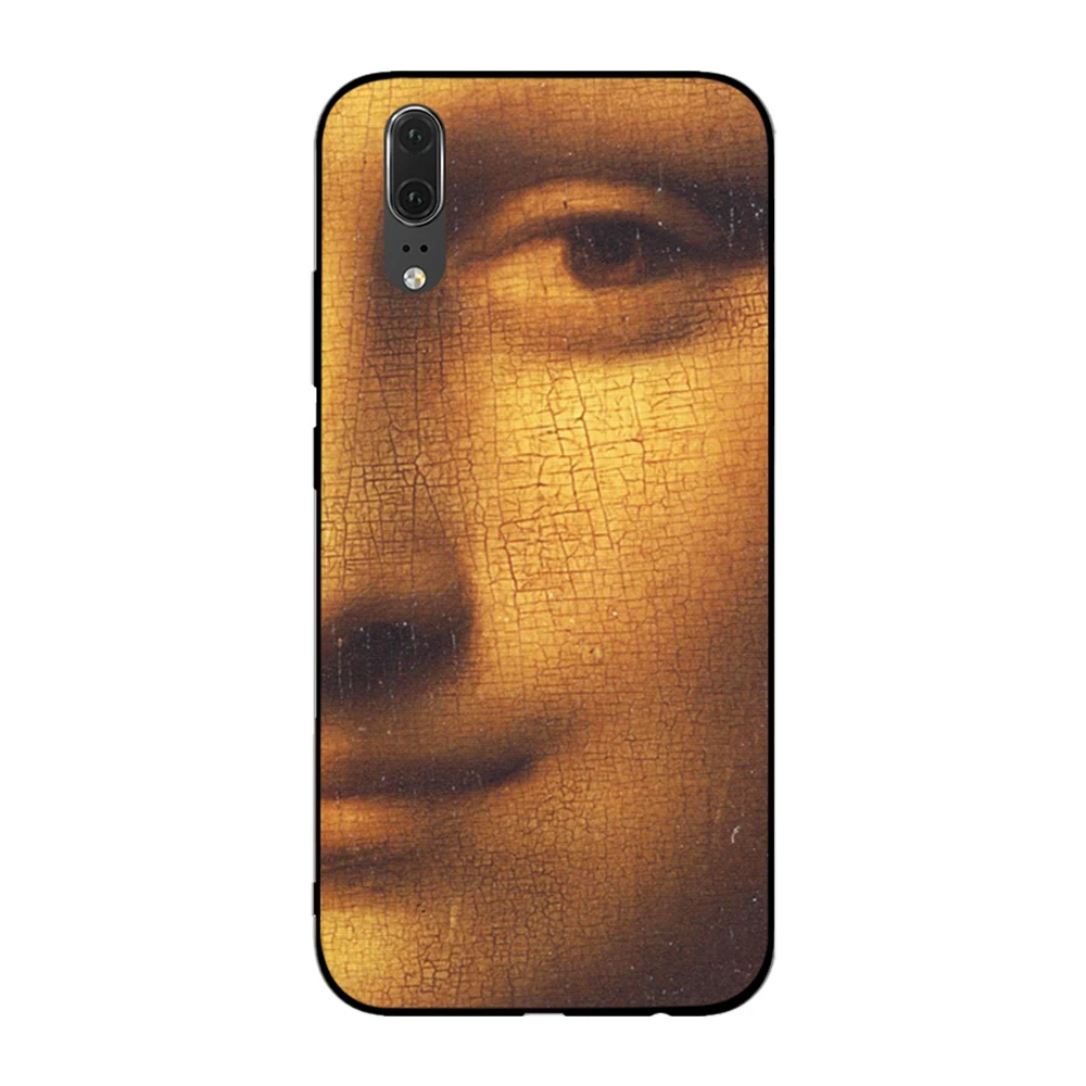 Mona Lisa funny Spoof для Huawei P8 P9 P10 P20 P30 Lite Pro P Smart 2016 2019 ТПУ Мягкий силикон | Мобильные