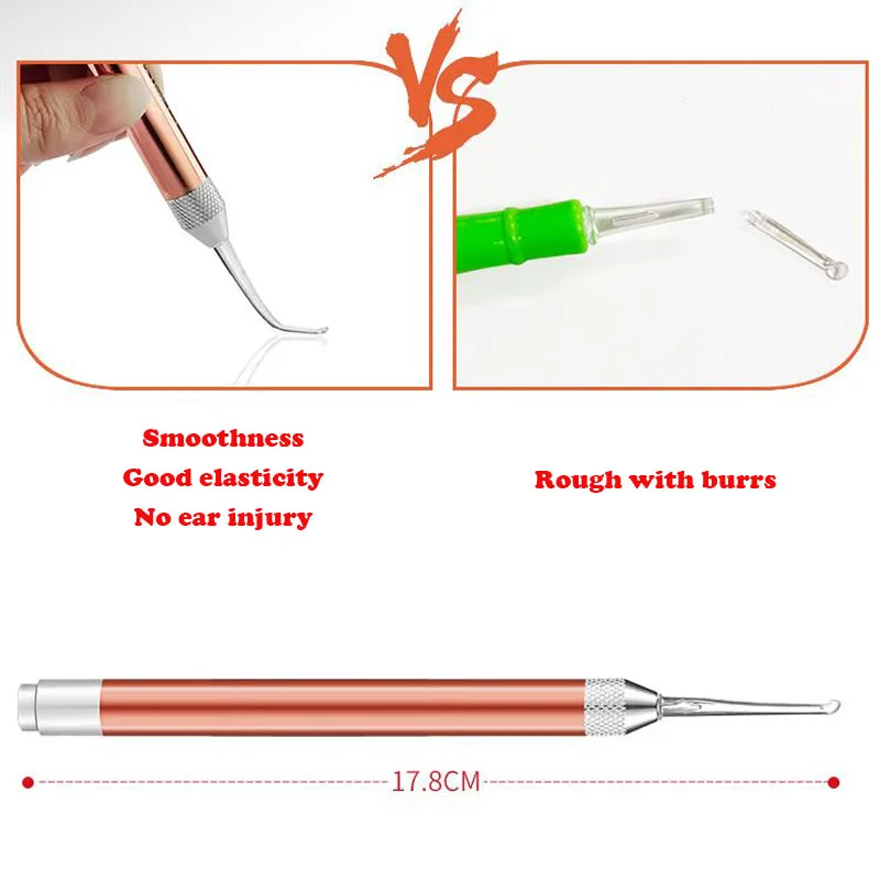 1 шт. визуальная ухочистка со светодиодной подсветкой инструмент для удаления